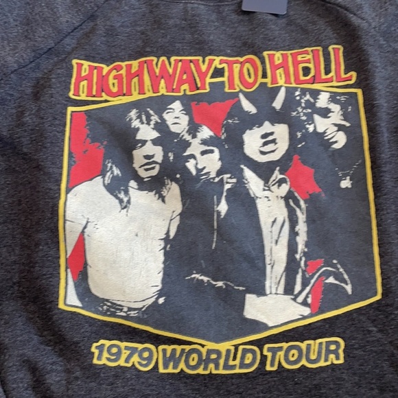 NWT AC/DC sweatshirt highway to hell size large lucky brand - Picture 4 of 9